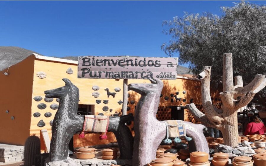From Salta: Quebrada de Humahuaca, Purmamarca and Tilcara - Humahuaca city at 2,940 meters: cobblestones and the big monuments