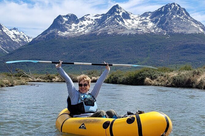 Packrafting experience along the Olivia River - One hour down the Olivia River: steering, drifting, and staying relaxed