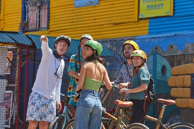 Private Off the Beaten Path: Hidden Urban Art Bike Tour - La Boca: getting the story behind the painted buildings