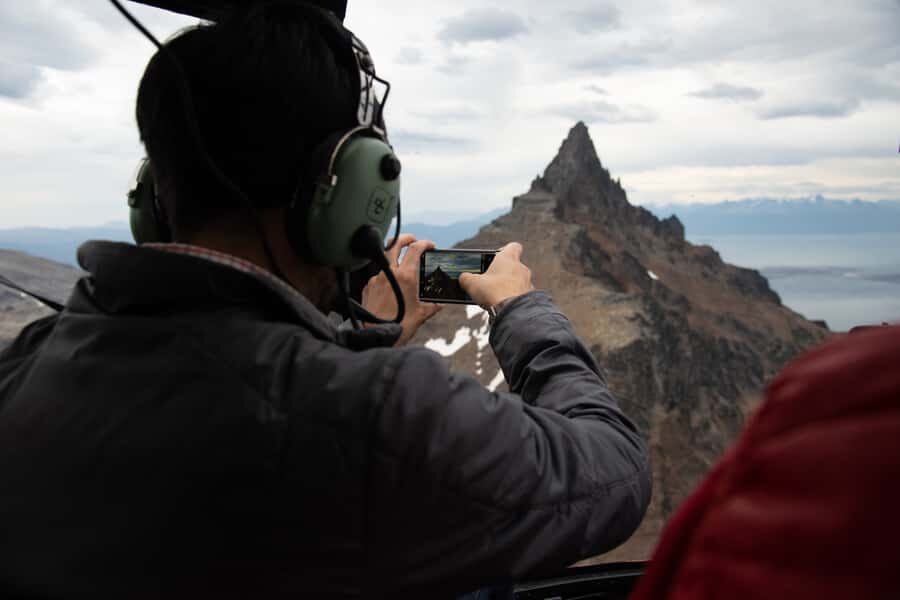 Ushuaia: Heart of the Andes Scenic Helicopter Adventure - The Emerald Lagoon from above: color in every season