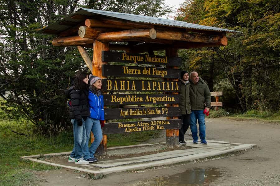 Ushuaia: Tierra del Fuego National Park - End of the World Station: your first big photo stop